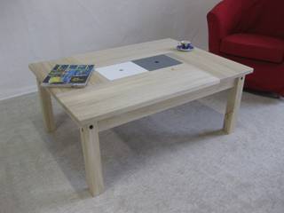 Table basse design bois clair de style scandinave, Lartelier Lartelier Salas de estar escandinavas