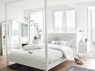 White, classic, scandinavian sleeping 99chairs Skandinavische Schlafzimmer Betten und Kopfteile
