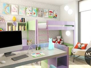 Jasne, przestronne, ale jednocześnie przytulne wnętrza pokoju dla dziecka. , MONOstudio MONOstudio Modern style bedroom