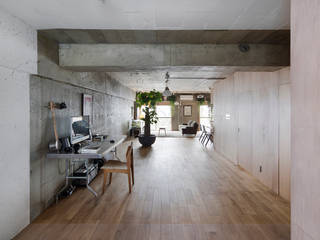 Text, 松島潤平建築設計事務所 / JP architects 松島潤平建築設計事務所 / JP architects Eclectic style living room