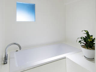 Text, 松島潤平建築設計事務所 / JP architects 松島潤平建築設計事務所 / JP architects Eclectic style bathroom