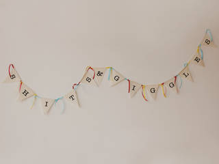 Alphabet Bunting, Deja Ooh Deja Ooh Cocinas de estilo moderno