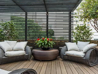 Lounge das Jabuticabeiras, Denise Barretto Arquitetura Denise Barretto Arquitetura Jardines de estilo moderno