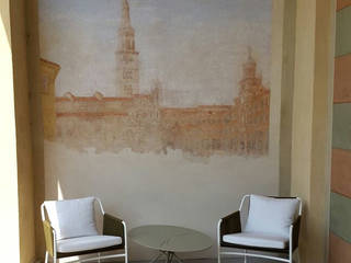 Un porticato da sfruttare al meglio, Odue Modena - Concept Store Odue Modena - Concept Store Moderner Balkon, Veranda & Terrasse