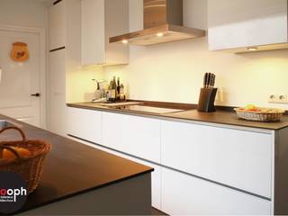 Interne verbouwing keuken en woonkamer, Sooph Interieurarchitectuur Sooph Interieurarchitectuur ห้องครัว