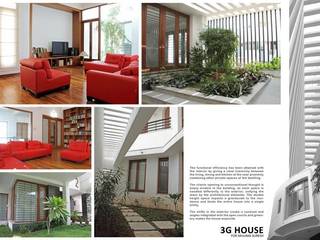 3G HOUSE – UMA SURESH, Muraliarchitects Muraliarchitects Livings modernos: Ideas, imágenes y decoración