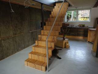 Stairway to....., Blindow möbel+raum Blindow möbel+raum Modern Corridor, Hallway and Staircase