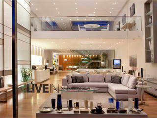 Showroom LIVE IN, LIVE IN LIVE IN Moderne Wohnzimmer