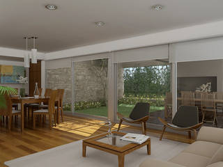 Renders interiores, Entretrazos Entretrazos Modern living room