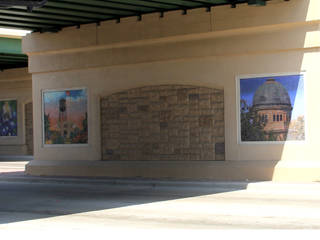 COLLEGE STATION , alto diseño en mosaico alto diseño en mosaico Modern corridor, hallway & stairs Tiles