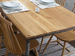 Dining table, table, Industrial dinig Oak, projekt drewno projekt drewno Industrial style kitchen Wood Wood effect