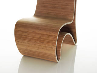 Curved (ch)air, Nick Ronde Ontwerpen Nick Ronde Ontwerpen Salas multimedia de estilo moderno