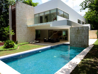 Casa entre Arboles, Enrique Cabrera Arquitecto Enrique Cabrera Arquitecto Moderne zwembaden