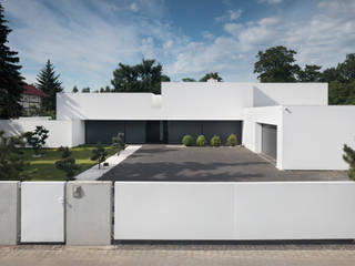 Dom na linii horyzontu, KMA Kabarowski MIsiura Architekci KMA Kabarowski MIsiura Architekci Casas de estilo moderno