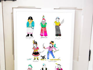 Art Prints and Posters, Sas and Yosh Sas and Yosh Quarto infantil moderno