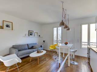 Appartement parisien, Meero Meero Salas de estar industriais