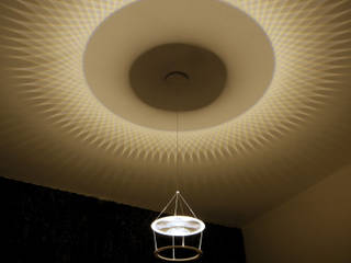 Star Polygon lamp, Arnout Meijer Studio Arnout Meijer Studio モダンデザインの リビング