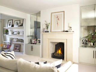 Living room, Richmond Place, London Concept Interior Design & Decoration Ltd Phòng khách phong cách chiết trung