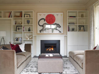 Family snug, Manor Farm, Oxfordshire Concept Interior Design & Decoration Ltd Modern living room