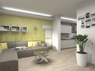 Progetto zona living, Outletarreda di A. Boz Outletarreda di A. Boz Ruang Keluarga Modern