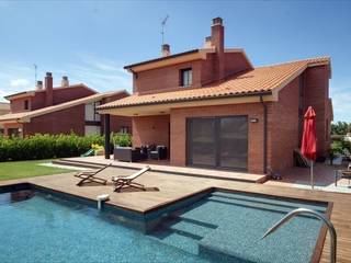 Chalet de obra vista, metric arquitectes metric arquitectes Mediterranean style houses