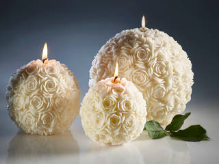 Ivory Rose Ball Candles Amelia Candles Living room Accessories & decoration