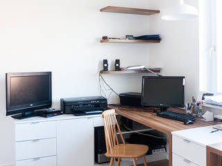 Home office, idea projekt idea projekt Skandinavische Arbeitszimmer