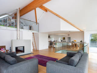A Contemporary Home Design in Bude, The Bazeley Partnership The Bazeley Partnership Modern living room