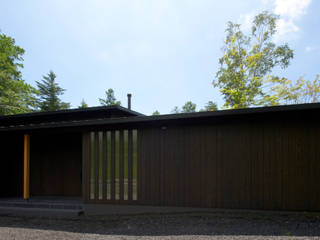 VIlla of Karuizawa, ARCHI-FACTORY architects office ARCHI-FACTORY architects office Rumah Gaya Asia Kayu Wood effect