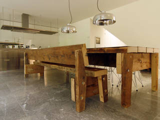 Balkentafel epoxy, OD-V OD-V Rustic style dining room