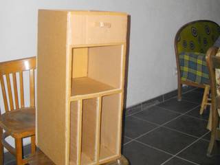 Le meuble en carton, simple, esthétique et fonctionnel, Les cARTons de Sophie Les cARTons de Sophie Chambre minimaliste