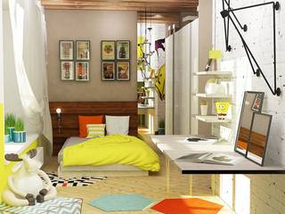 Детская комната, Мозжерина Марина Мозжерина Марина Industrial style nursery/kids room