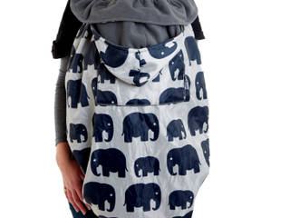 BundleBean Babywearing - Grey Elephant, BundleBean Ltd BundleBean Ltd モダンデザインの 子供部屋