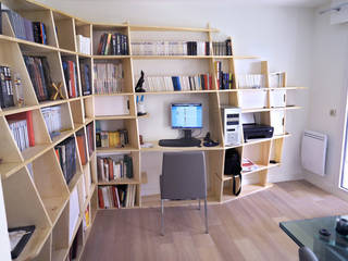 BIBLIOTHEQUE • 92°, SUPERSTRATE - Réalisateurs d'intérieur SUPERSTRATE - Réalisateurs d'intérieur Eclectic style study/office