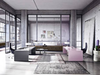 VOGUE - EXECUTIVE DESK, SINETICA INDUSTRIES SINETICA INDUSTRIES Studio moderno