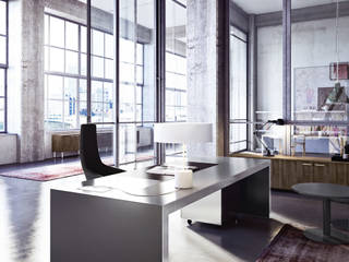 VOGUE - EXECUTIVE DESK, SINETICA INDUSTRIES SINETICA INDUSTRIES Studio moderno