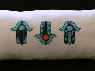 turquoise pillow, Melda Başçakır Melda Başçakır インテリアガーデン