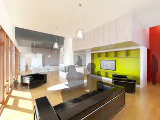 Loft F01, 3B Architecture 3B Architecture Modern living room