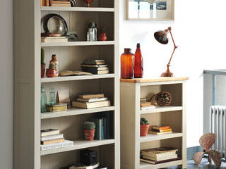 Lundy Stone Grey Large Bookcase The Cotswold Company Living roomShelves