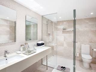 Vivienda en Sarria con suelo de mármol, Inèdit Inèdit Classic style bathroom