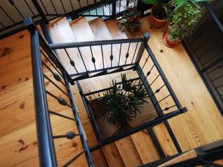 Reciclaje en Colegiales, Parrado Arquitectura Parrado Arquitectura Eclectic style corridor, hallway & stairs