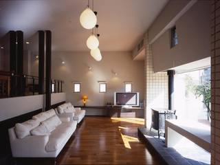 「池上台の家」～スキップするＤＫ～, ＭＡ設計室 ＭＡ設計室 Salas de estar modernas