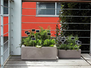 Donice ogrodowe, tarasowe, balkonowe, Hydroponika - Wnętrz i zieleń Hydroponika - Wnętrz i zieleń Modern balcony, veranda & terrace