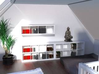 Création d'un duplex dans une longère , emmanuelle Farah - Architecte d'intérieur emmanuelle Farah - Architecte d'intérieur Salon moderne