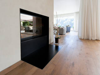 EFH Neubau bei Aarau, wernli architektur ag wernli architektur ag Modern living room