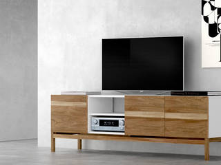 Muebles contemporanes, Forma muebles Forma muebles モダンデザインの リビング 無垢材 多色