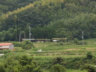 洲本草屋根の家と版築工房, 虎設計工房 虎設計工房 Casas de estilo ecléctico Madera maciza Multicolor