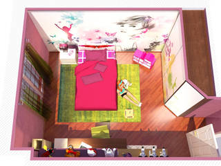 Girl's room, Planet G Planet G Phòng ngủ phong cách hiện đại