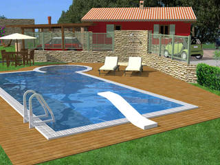 Cottage in Perugia's countryside, Planet G Planet G Rustikale Pools