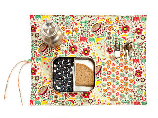 Sets de table de voyage en coton biologique, PurePixie PurePixie 廚房 棉 Red